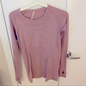Lululemon long sleeve pink/purple 6